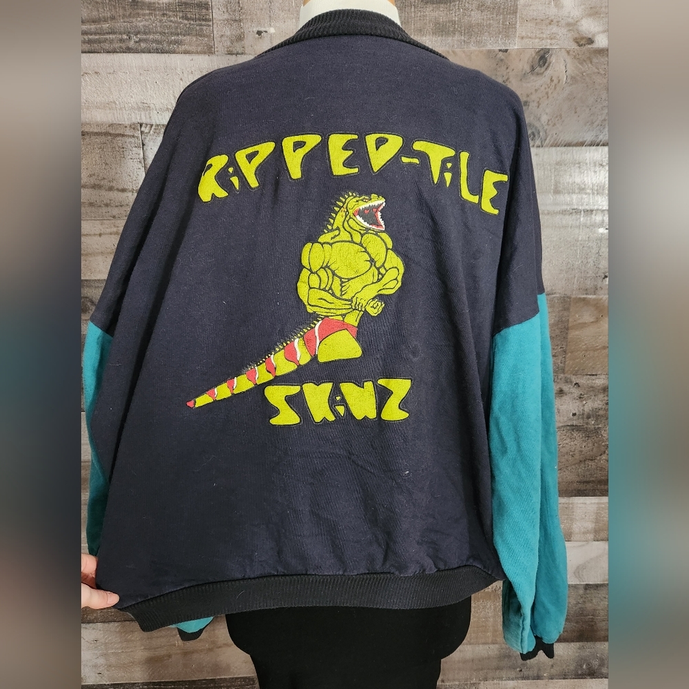 Ripped-tile Skinz jacket